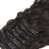 Extensions de Cheveux à Clip Ondulées sans Colle en Cheveux Humains Vierges