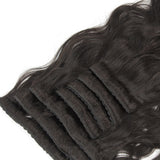 Extensions de Cheveux à Clip Ondulées sans Colle en Cheveux Humains Vierges