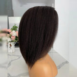 Vera | Perruque Lace Front Bob Cheveux Humains Vierges Pré-épilée | Raides Crépus