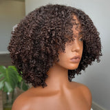 Perruque brésilienne Kinky Curly 13x4 Lace Front avec une densité de 250%