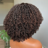 Perruque brésilienne Kinky Curly 13x4 Lace Front avec une densité de 250%