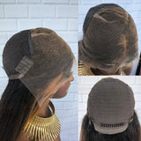 [NOUVEAU NÉ + SANS NŒUDS] Perruque Frontale 13x6 HD Lace Skin Melt Cheveux Humains Mèches Yaki