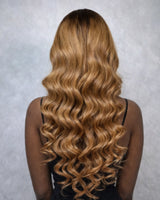 Perruque Lace Frontale Cheveux Humains Blonds Ombrés Pré-Épilés 13x4/13x6