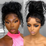 Full Lace 200% Natural Hairline HD/Transparent Human Hair Lace Wig Deep Wave