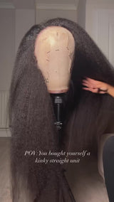 Claire | Perruque Lace Front en Cheveux Humains Pré-épilée 13x4 Pleine Frontale | Raide Crépue