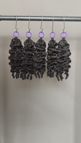 Extensions de cheveux humains tressés au crochet Soft Feather Boucles birmanes avec pointes bouclées