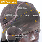 Perruque Lace Front 13x4 Pixie Cut en Cheveux Humains, Coiffée et Pré-épilée