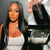 Closure de cheveux humains 2x6 HD Skin Melt Lace