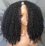 Perruque Naturelle à Raie en V Sans Sortie de Cheveux Sans Colle Cheveux Humains