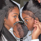 {Vente Flash} Perruque Lace Front Raide Cheveux Humains Bords Ondulés 13x4|13X6