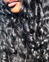 SANS NŒUD - Perruque frontale en cheveux humains pré-épilée 13x6 en dentelle effet « peau fondue » | Onde Indienne