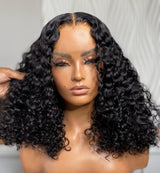 Perruque bob frisée birmane Lagos Hairline 13x6 M Hairline, cheveux naturels, devant en dentelle