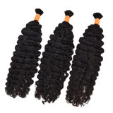 Extension de cheveux humains en vrac bouclés birmans pour tresses sans nœuds bohèmes