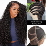 Perruque Lace Cap Intégrale en Cheveux Humains, Transparente et Pré-Plumée, Modèle Bouclé