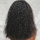 Bonnet en dentelle complète, dentelle transparente, bord 4C, perruque complète en cheveux humains | Bouclé crépu birman