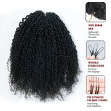 Extensions de Cheveux Humains Tressés au Crochet Plume Douce Boucles Birmanes