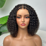 Perruque Lace Front pré-tressée 5x5 HD Skin Melt Glueless en cheveux humains