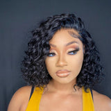 Ashley | Perruque Lace Front Bob Cheveux Humains 13X6 Faux Cuir Chevelu Vague d'Eau