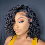 Ashley | Perruque Lace Front Bob Cheveux Humains 13X6 Faux Cuir Chevelu Vague d'Eau