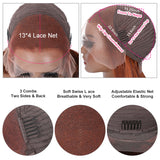 Isis | Perruque Bob Lace Front Cheveux Naturels Pré-Épilés Teintés Gingembre