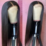 5x5 Closure Wigs Silky Straight Skin Melt Swiss Lace Wig