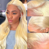 Mikayla | Perruque Lace Frontale 613 Blonde en Cheveux Humains, Dentelle HD 13x6 | Ondulée