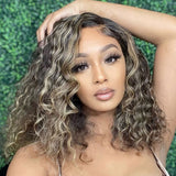 Althea | Perruque Lace Wig Cheveux Humains Vierge Ondulés Blonds Courts