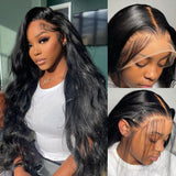 {Vente Exceptionnelle} Perruque Lace Frontale 13x4 3D FULL FRONTAL Cheveux Humains Pré-épilés Effet Peau Fondue | Ondulée
