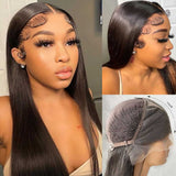 Perruque lace front en cheveux humains, 13x6 3D FULL FRONTAL, avec effet fondu sur la peau et pré-épilée | Lisse