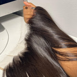 Mèches Frontales Ondulées Pré-épilées 13x6 en Dentelle Invisible Effet Peau, Ligne de Cheveux Délicate (Pas une Perruque)