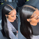 Jada | Perruque Lace Front à Cheveux Humains Faux Cuir Chevelu 13X6 | Lisse Soyeux