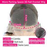 {Vente Exceptionnelle} Perruque Lace Frontale 13x4 3D FULL FRONTAL Cheveux Humains Pré-épilés Effet Peau Fondue | Ondulée
