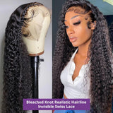 Perruque Lace Front Cheveux Humains Frisée 13x4 3D FULL FRONTAL Skin Melt Lace Pré-épilée