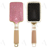 Brosse démêlante anti-frisottis étincelante de strass