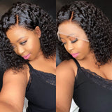 Jane | Perruque Lace Front BOB en cheveux humains vierges 13x4 | Bouclée