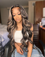 Felicia | Perruque Lace Front Cheveux Humains Pré-épilés Ondulés/Lisses Balayage Méché